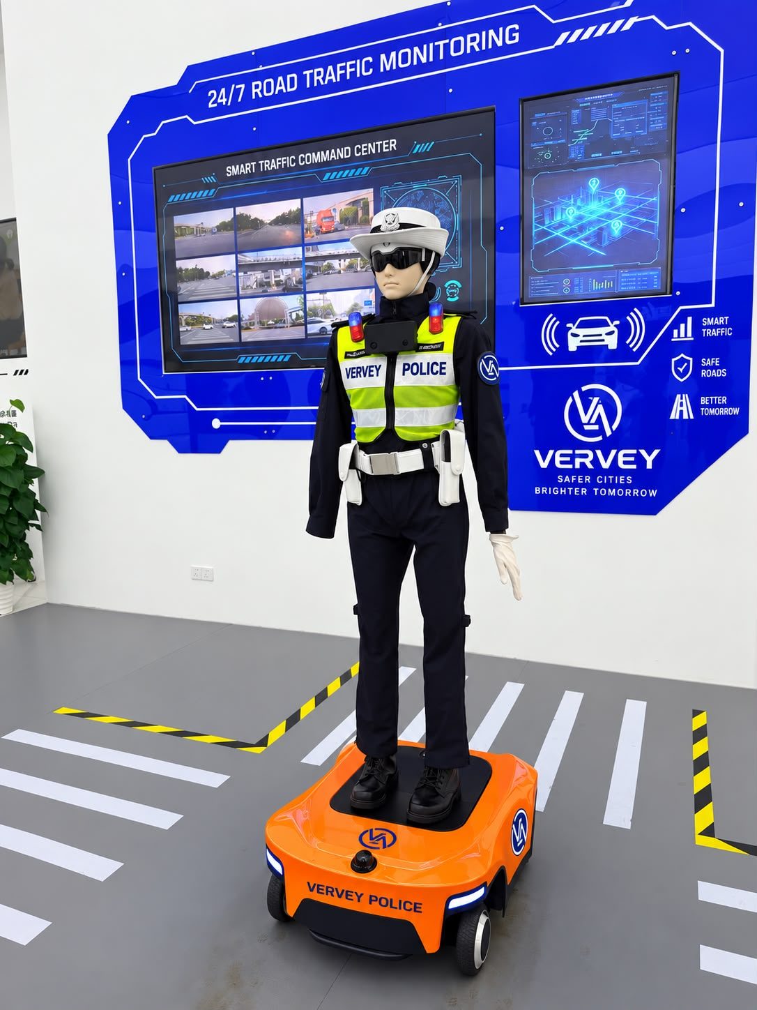 Vervey traffic police robot